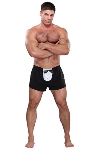 Tuxedo Boxer - One  Size - Black