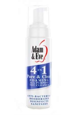 Adam and Eve 4 in 1 Pure and Clean Foaming Toy  Cleaner 8 Oz