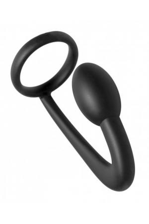 Prostatic Play Explorer Silicone Cock Ring and Prostate Plug