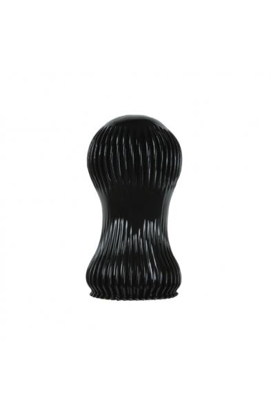 Renegade Grooved Pleasure Stroker - Black