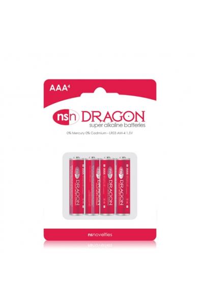 Dragon - Alkaline Batteries - AAA - 4 Pack