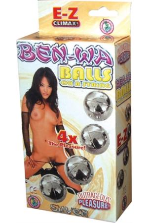 Ben Wa Balls on a String Silver