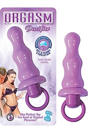 Orgasm Pacifier Vibrator Purple - Waterproof