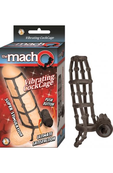 The Macho Vibrating Cockcage - Black