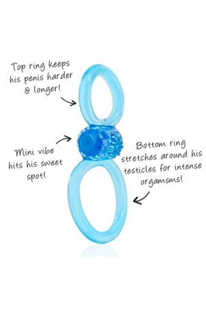 Ofinity Plus - Dual Vibrating Ring - 6 Count Box - Assorted Colors