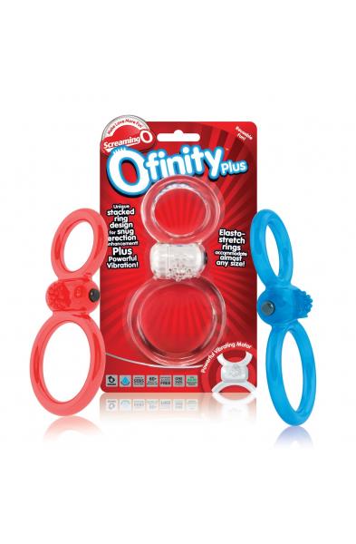 Ofinity Plus - Dual Vibrating Ring - 6 Count Box - Assorted Colors