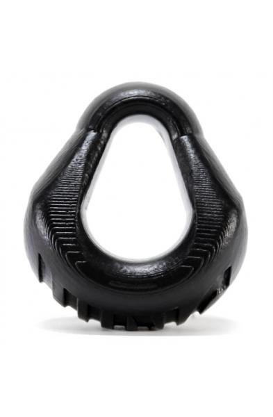 Hung Padded Cockring Oxballs - Black