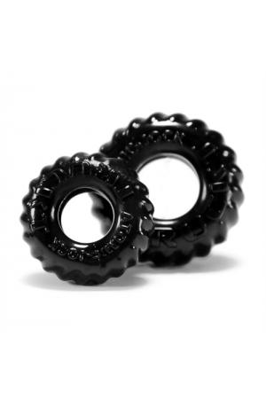 Truckt 2 Piece Cockring Set Atomic Jock - Black