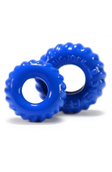 Truckt 2 Piece Cockring Set Atomic Jock  - Police Blue