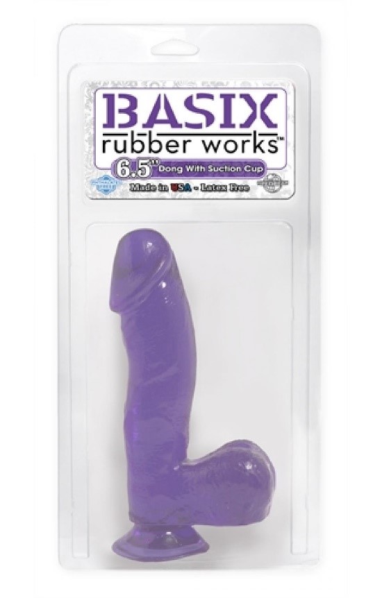 A purple rubber object in a packageDescription automatically generated