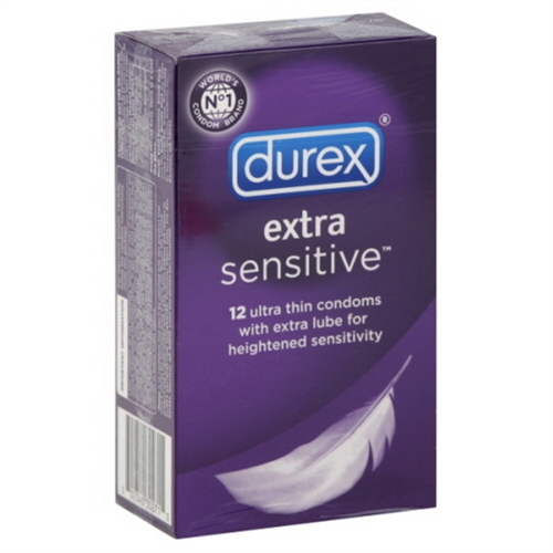 Image of Durex Extra Sensitive Condoms Lubricated - 12 Pack