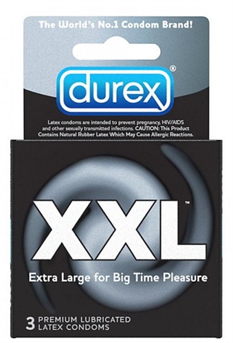 Image of Durex XXL Lubricated Condoms - 3 Pack