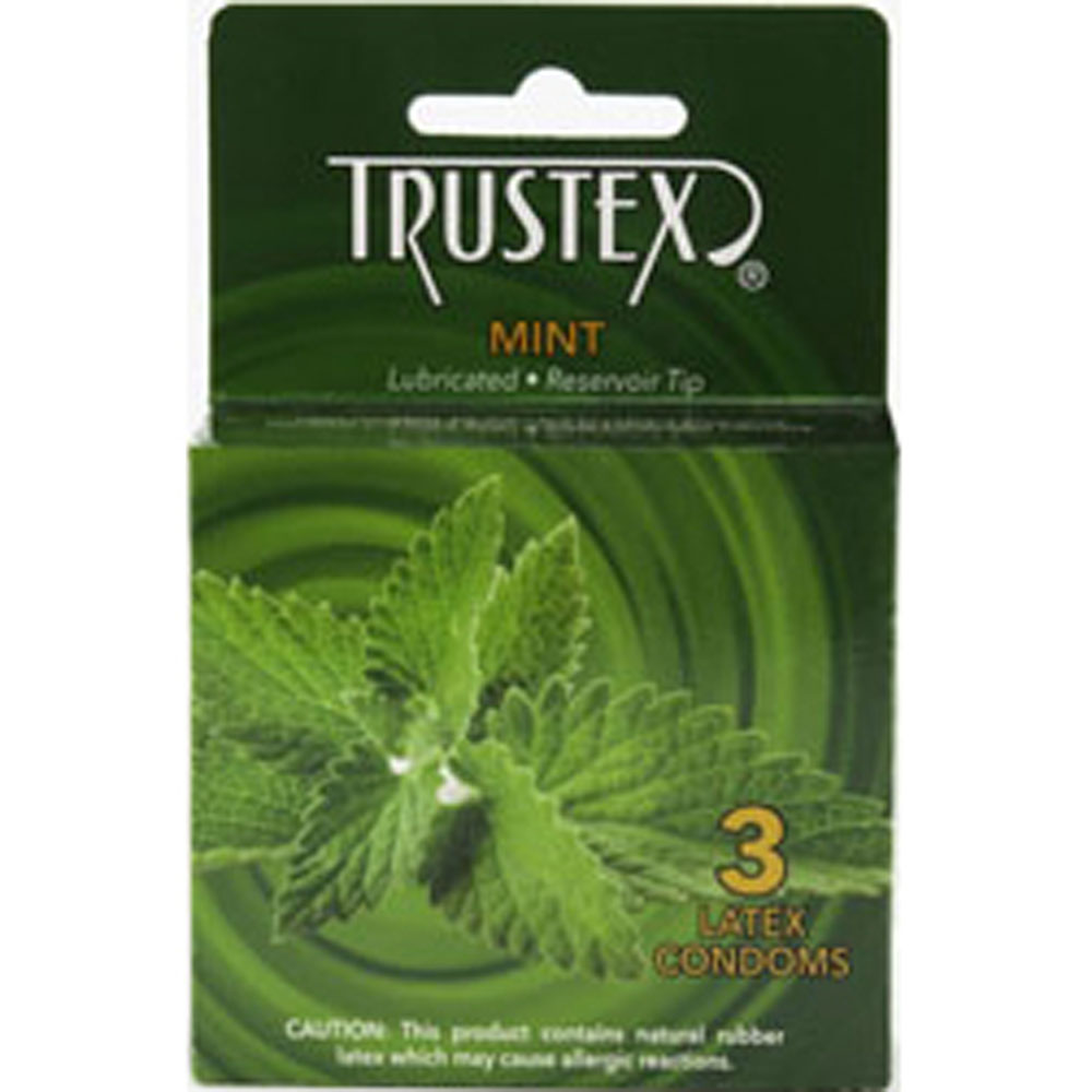 Image of Trustex Flavored Lubricated Condoms - 3 Pack - Mint