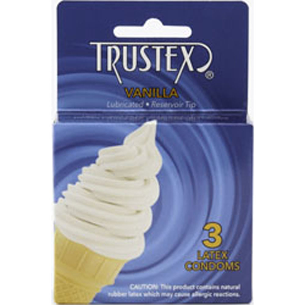 Image of Trustex Flavored Lubricated Condoms - 3 Pack - Vanilla