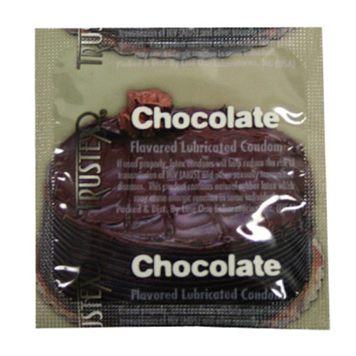 Image of Trustex Flavored Lubricated Condoms - 3 Pack - Chocolate