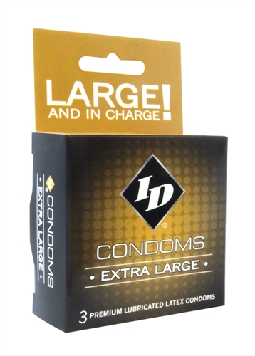 Image of ID Extra Large Condoms - 3 Pack