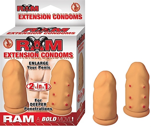 Image of Ram Extension Condoms - Flesh