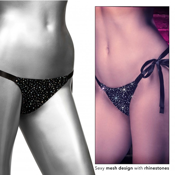 A person wearing black lingerieAI-generated content may be incorrect.